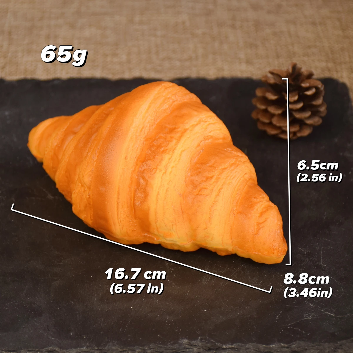 Artificial Bread Simulation Food, Fake Croissant Decoration, Big Window Display, Photography Props, Fits Blueberry, DIY