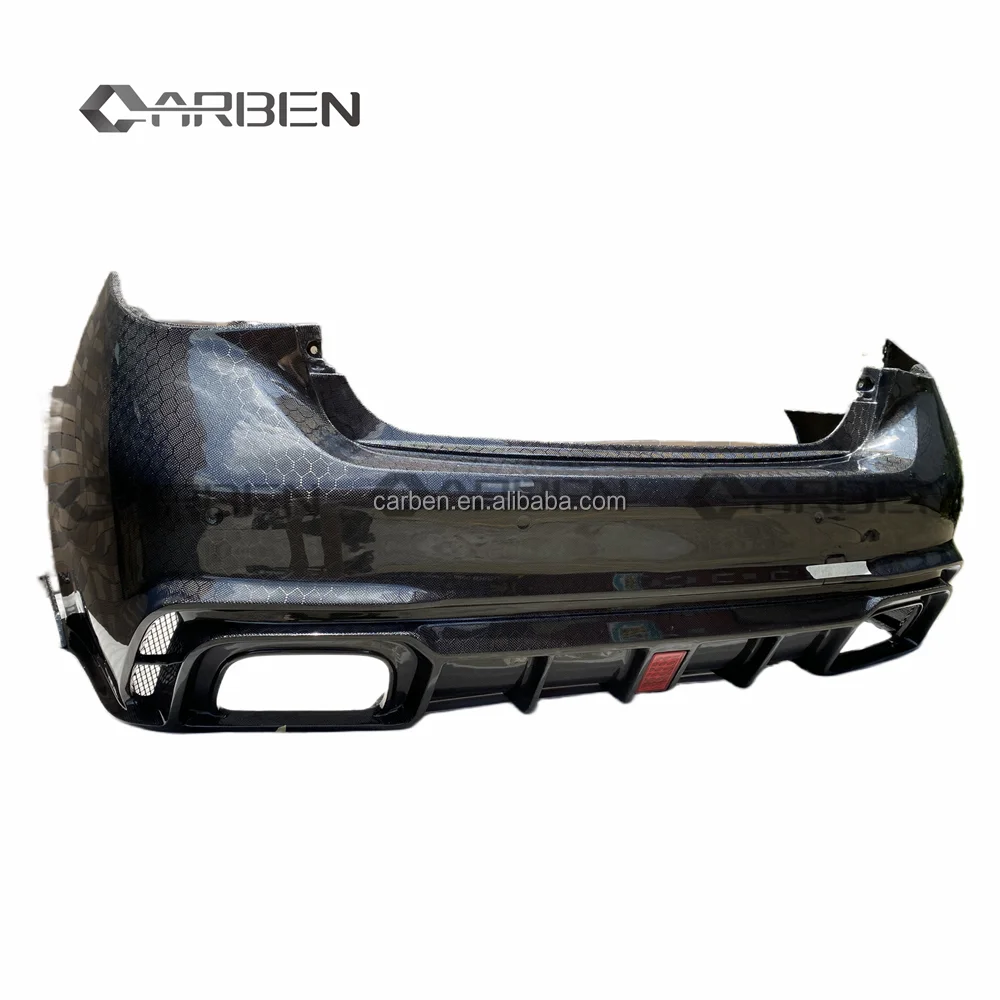 

Honeycomb Carbon Fiber Rear Bumper for Infiniti Q50 and Q50S Models 2017-2022