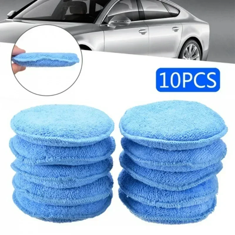 1-20pcs Microfiber Wax Towel Ultra-Soft Polishing Waxing Pocket Cars Wax Foam Sponge Remove Wax Auto Care Polish Foam Sponge