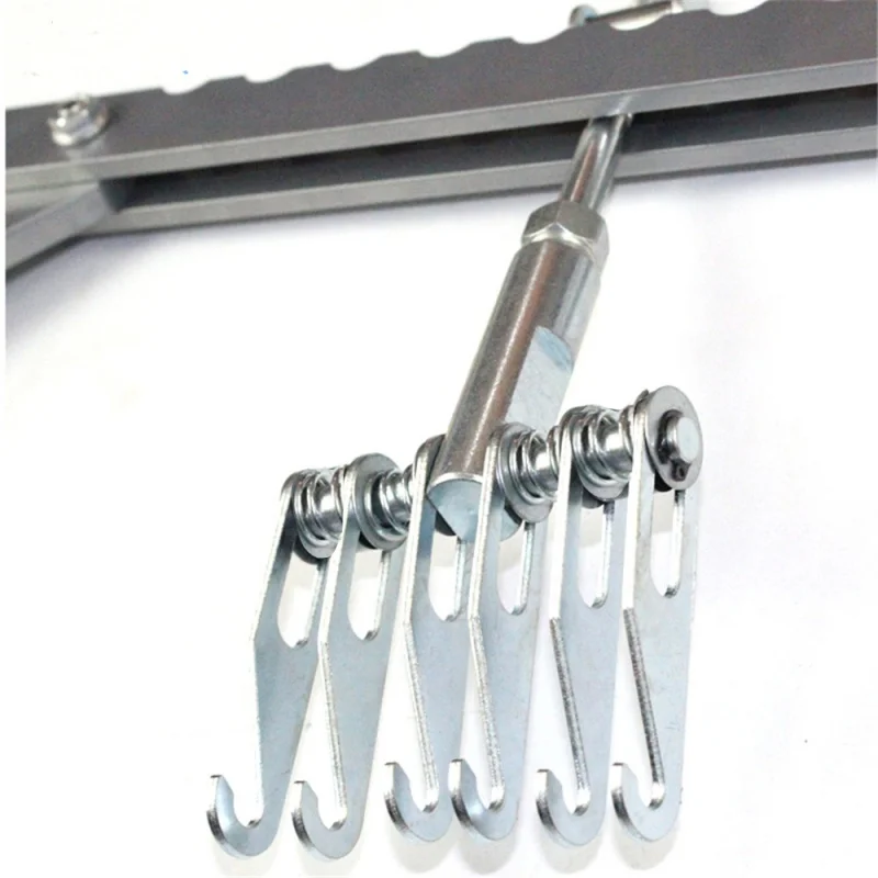 Extractor de reparación de abolladuras de 6 dedos para carrocería de coche, gancho de garra para martillo deslizante, herramienta de reparación de abolladuras de hilo de 16mm