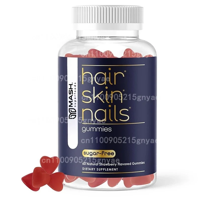 

Multivitamin Biotin Gummies - Hair, Skin & Nail Support - A, C, D, E, B6