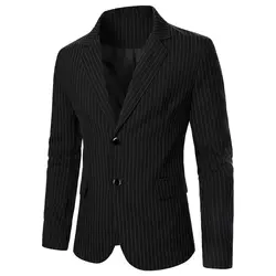 Men's Blazer Simple Line Design Button Pocket Men's Business Casual Suit Formal Meeting Wedding Groom Dinner Men's Blazer