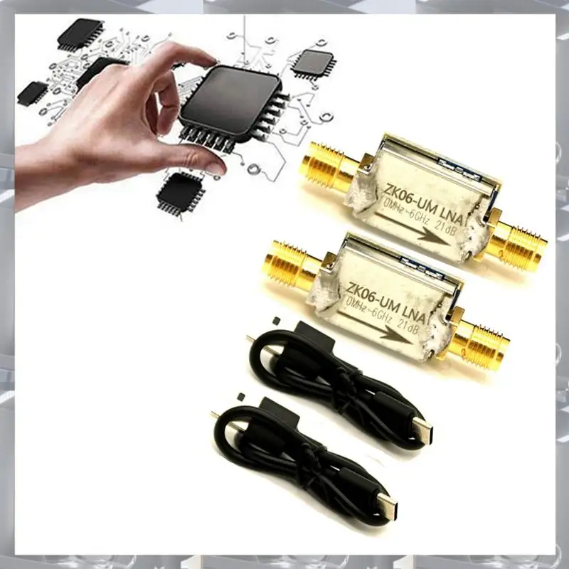 

Hot Selling-2-Set ZK06-UM Series RF Power Preamplifiers, Low Noise, 100Khz-6Ghz, USB Interface, 21Db Gain Modules,2-Set ZK06-UM