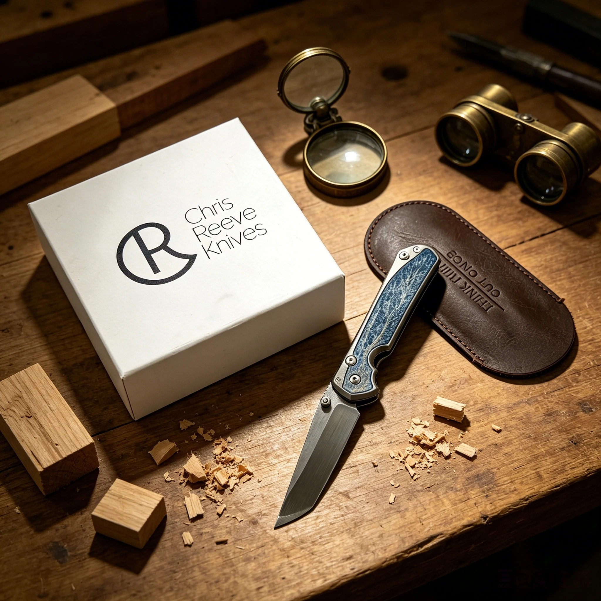 Chris Reeve - Lightning Storm, high-quality M390 steel, titanium alloy handle, small Sha model mini folding knife