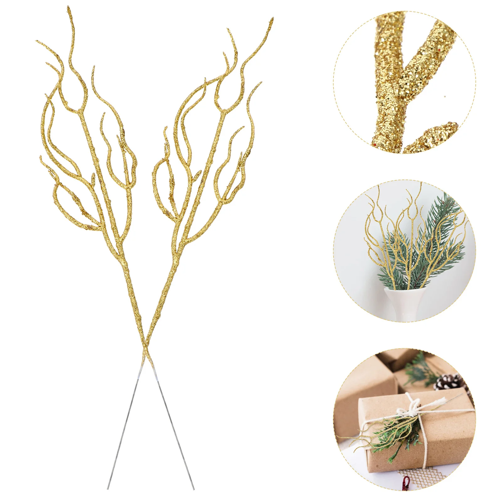 10 قطع من أوراق زينة عيد الميلاد الفاخرة المقلدة لأوراق اللمعان DIY Art Craft Party Photo Prop فكرة هدية العيد #4