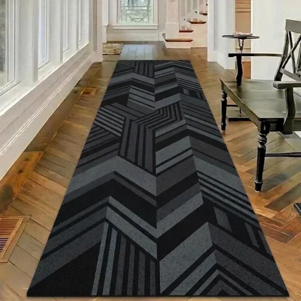 Large Crystal Velvet Corridor Rug, Elegant Printed Thickened Floor Mat, Non-Slip Absorbent Durable Runner Carpet for Hallway, Bathroom and Entrance