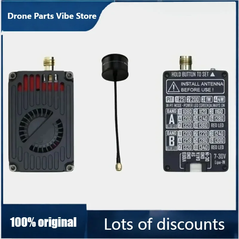 

FyOriginal 1.3GHz 4W VTX with SMA Omni-directional Antenna Support IRC Tramp Protocol Video Transmitter for FPV Long Range Drone