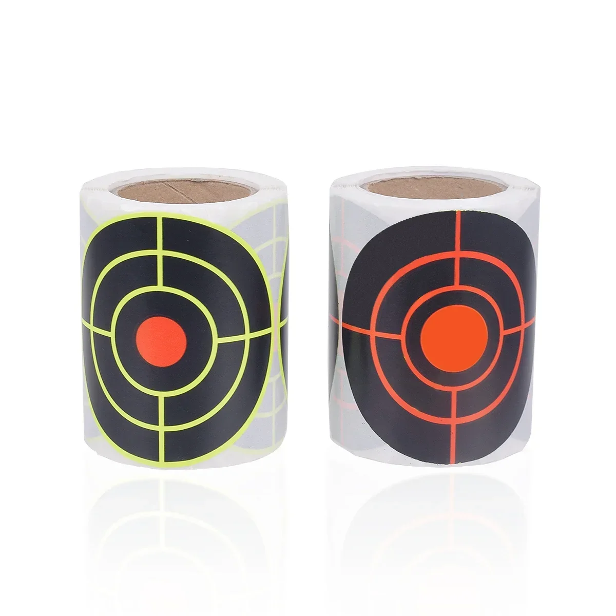 

100 Pcs 3 Inch Yellow Red Shooting Exercises Splatter Targets Self Adhesive Stickers Shooting Target Training Accessories