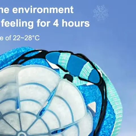 

Охлаждающая подкладка PCM, регулируемая ледяная подушка для лета, универсальная шапка, подходящая с мгновенным охлаждающим гелем для улицы и горячей погоды