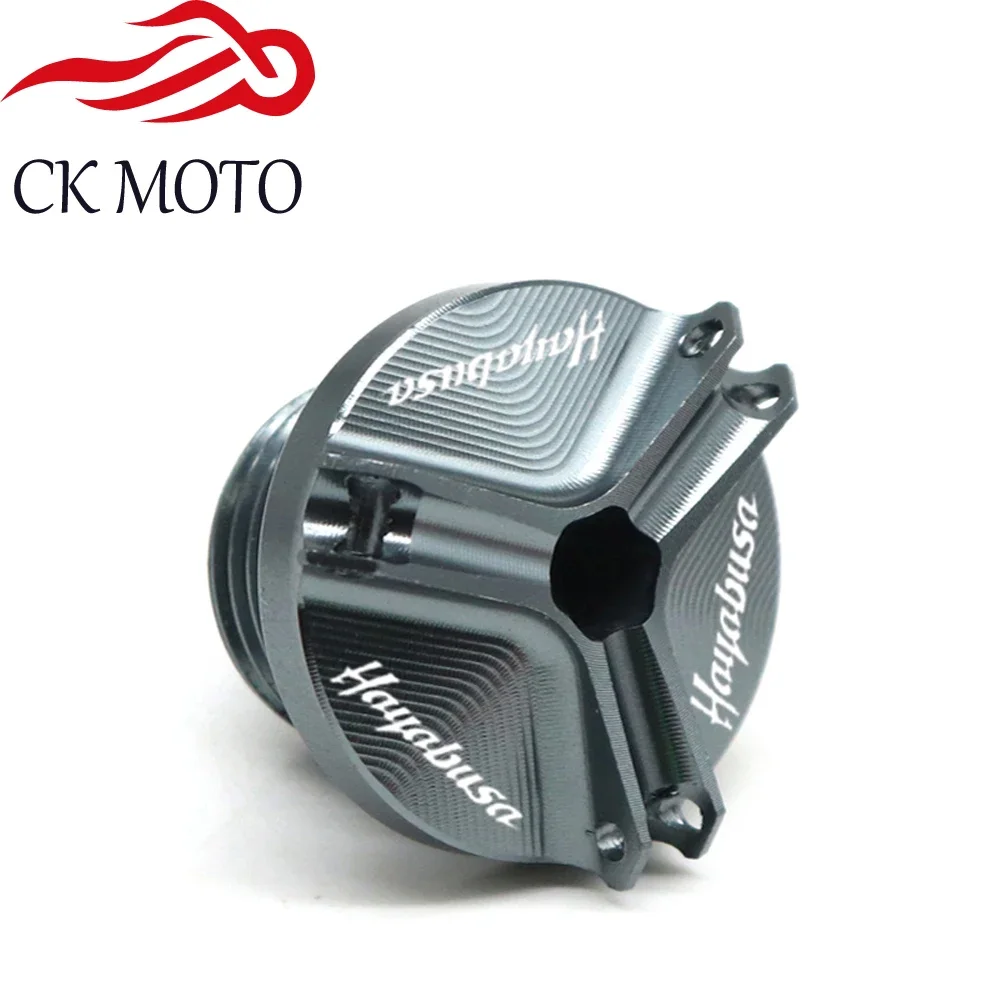 محرك دراجة نارية الألومنيوم النفط قابس التصريف حوض الجوز كأس غطاء غطاء فتحة تعبئة الزيت لسوزوكي هايابوسا 1999-2020 2019 2018 2017 2016 #3