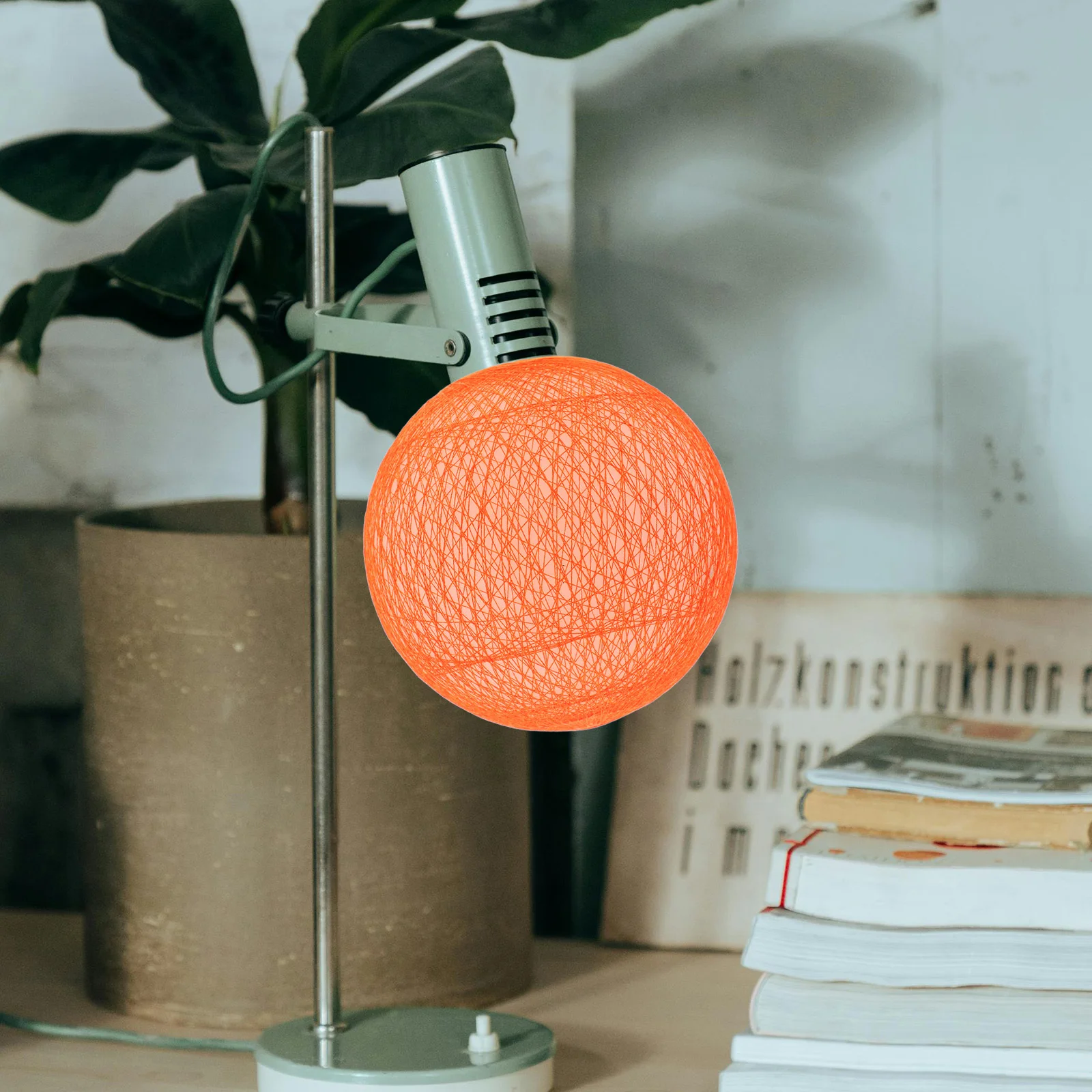 

Globe Lampshade Plastic Durable Round Ball Bright Color G9 Screw Mouth Replacement Lamp Shade for Indoor Pendant Ceiling