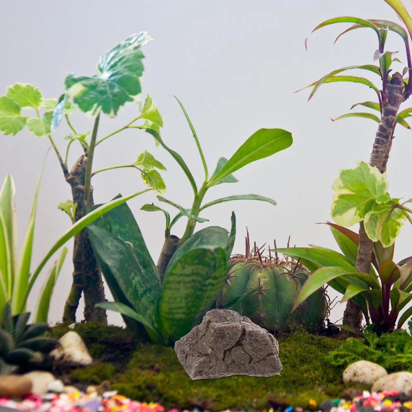 

3Pcs Compact Aquarium Pebbles Miniature Rock Decor Fish Tank Landscape Stones Unique Design Rocks Outdoor Landscaping