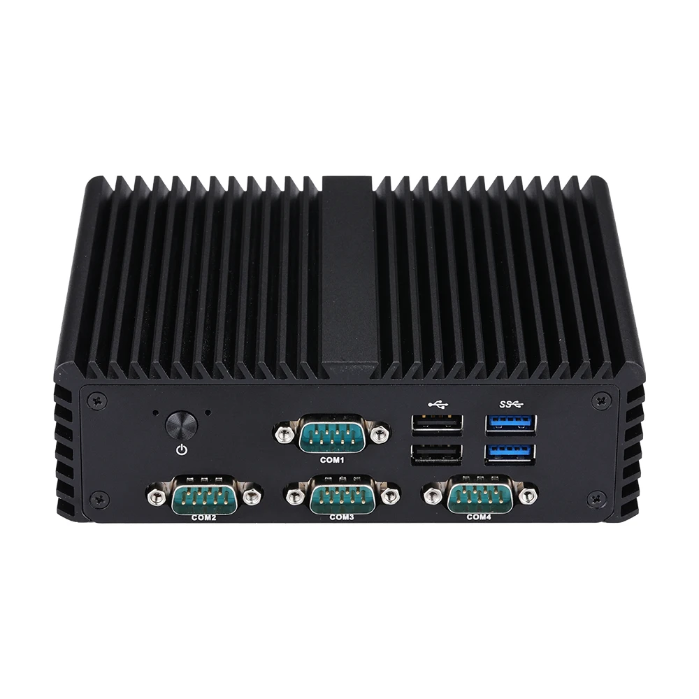 Qotom Q730P Q750P Мини-ПК j4105/J4125 маленький компьютер 4RS232 VGA DP AES-NI Мини-компьютер