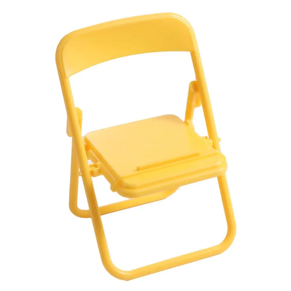 

Милый пластиковый держатель для мобильного телефона, мини-стул, мини-стул из АБС-пластика, подставка для телефона, складной декоративный мини-держатель для телефона для женщин