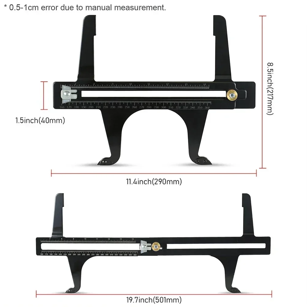 Brake Resetting Gauge Tool – Measures 6.5 To 14.25 Inches, Iron & Carbon Steel, BFO