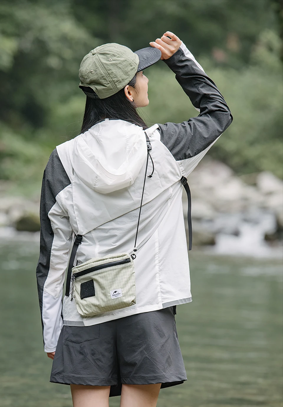 Nature hike Camping Schulranzen ultraleichte 3l faltbare Sporttasche Herren Mini tragbare Cross body Wandern Outdoor Radfahren Reisetasche – Detail 9