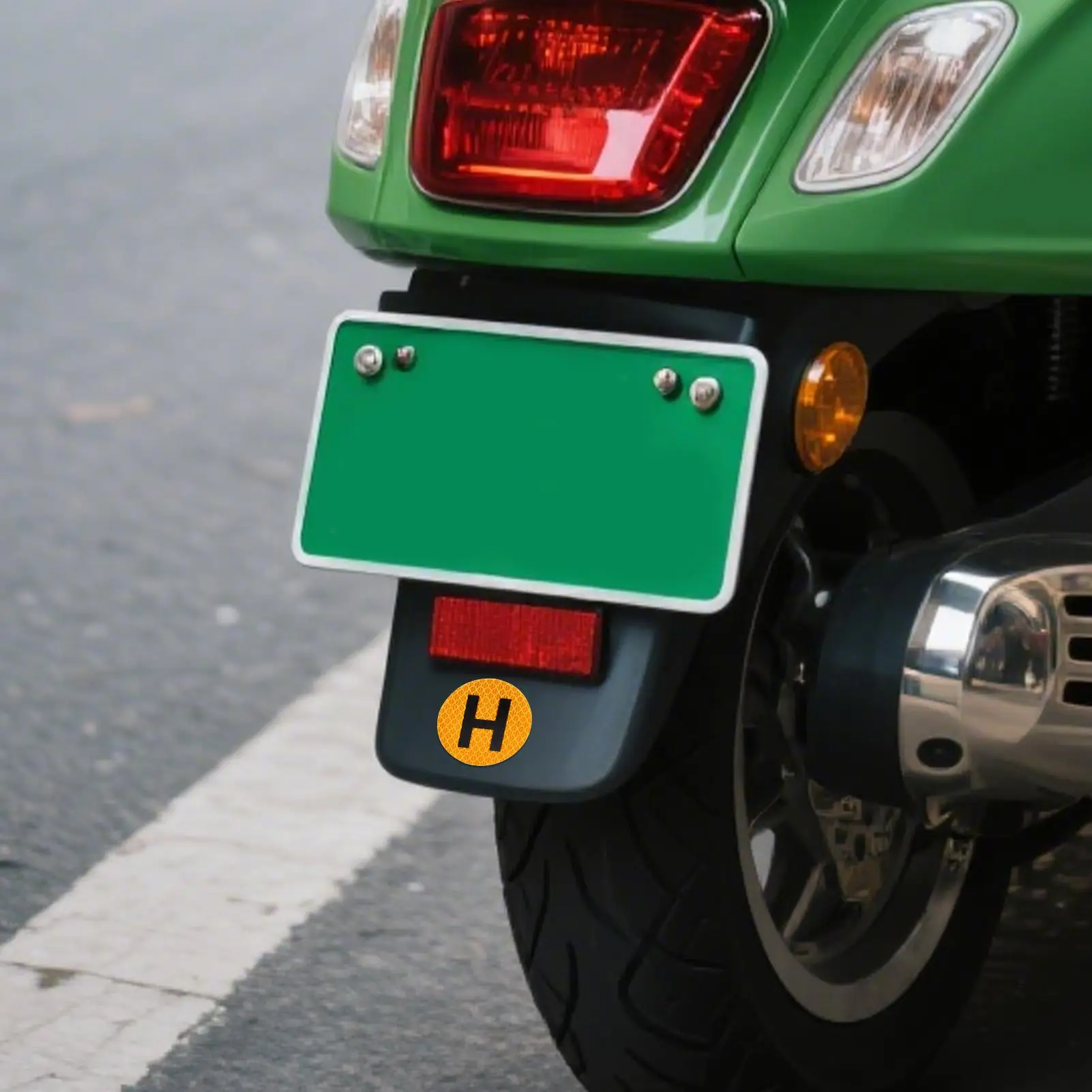 3 H Historical Vehicle Sign 60mm Waterproof Reflective Sticker with Strong Adhesive Car and Motorcycle Official Regulations