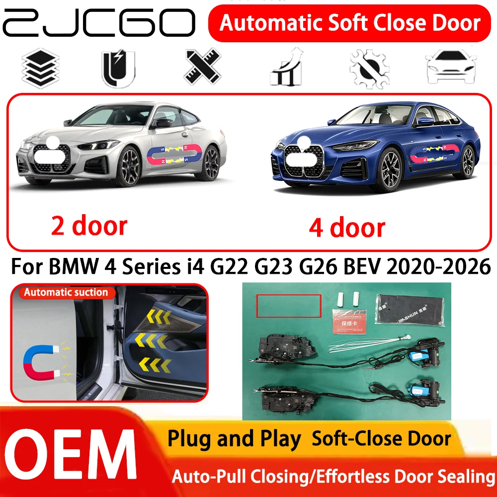 

for BMW 4 Series i4 G22 G23 G26 BEV 2020-2026 Car OEM Plug and Play Automatic Electric Soft Close Door Comfort Closing System