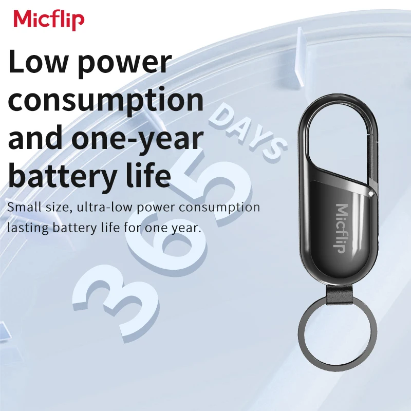 Micflip P16 MFi Finder Tag Keychain Air Smart Tag Locator With Apple Find My Key Bluetooth GPS Tracker For Luggage Finder IOS