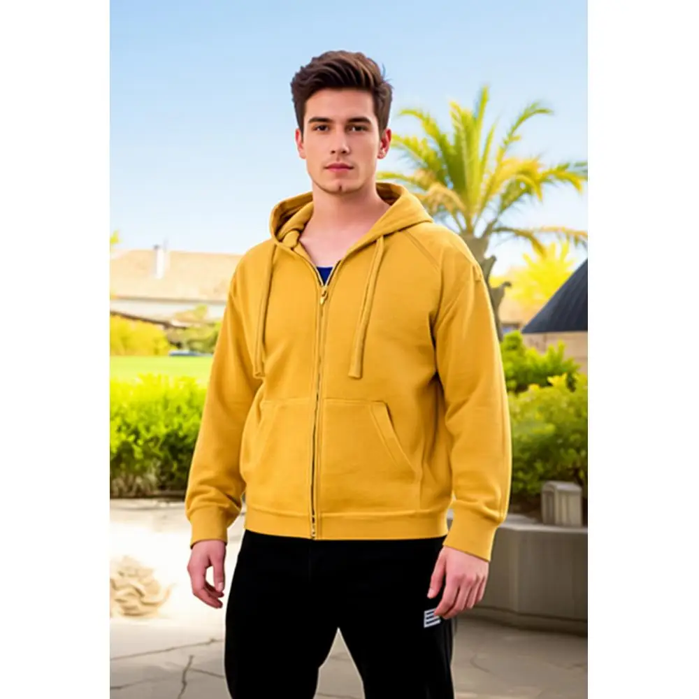 

Men's Zipper Hoodie Comfortable Full Zipper Hoodie Available in 10 Colors Perfect for Casual Wear Outdoor Activities and Daily
