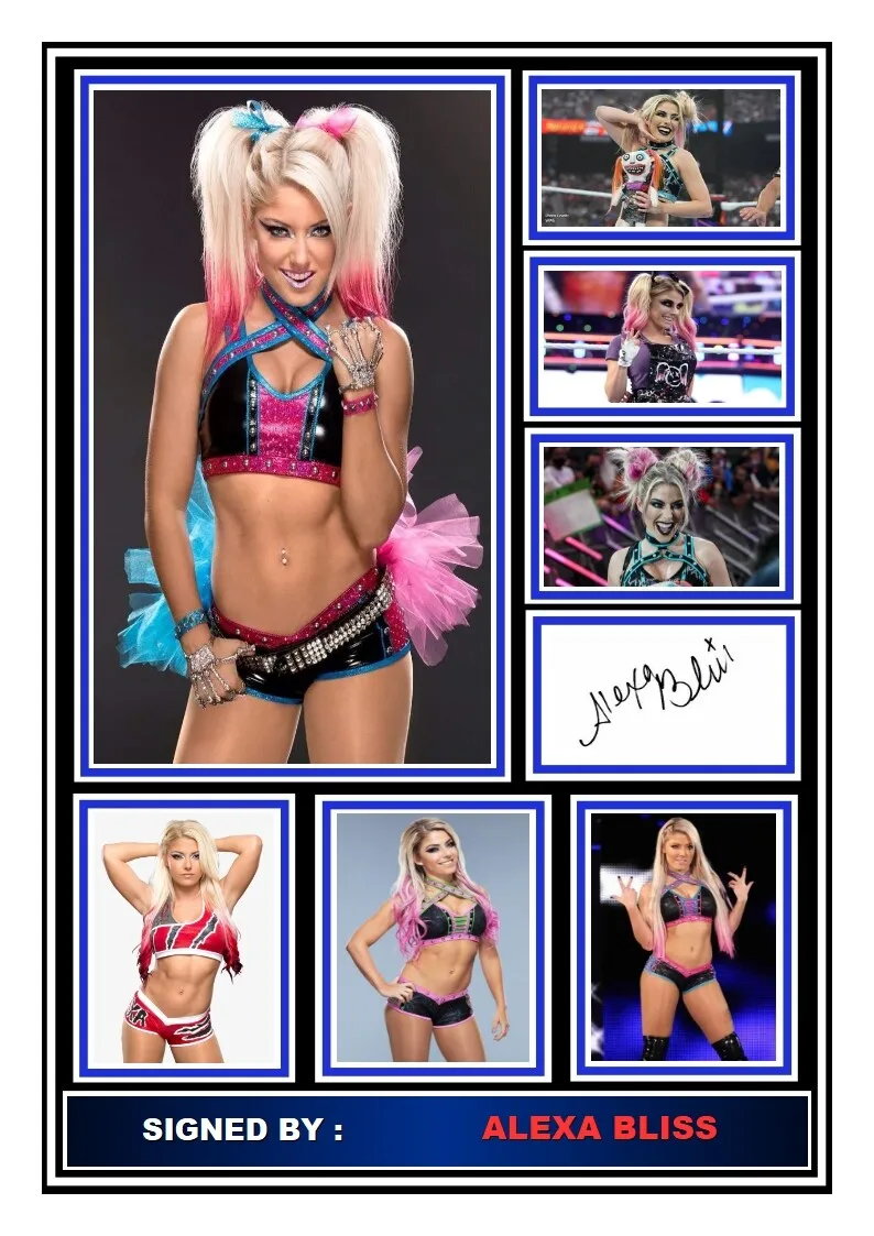 ALEXA BLISS SIGNED PHOTO PRINT AUTOGRAPH Posters Wall Art Rome Decoration