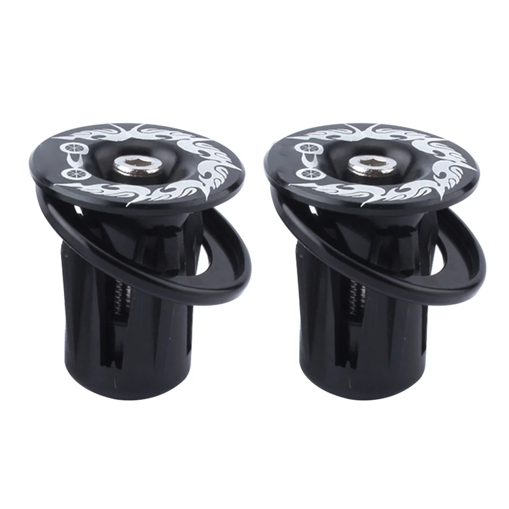 

Pair of Bicycle Handlebar Plugs Cnc Machined Aluminum Alloy Blue End Caps for Road Mountain Bike Fixed Gear Foldable Handle High