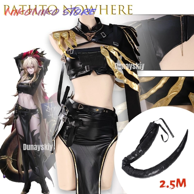 

Pathto Nowhere Synex Косплей Костюм Набор Лакированный Кожаный Чехол Косплей Костюм Кисточка Косплей Боди Хэллоуин Вечеринка Хвост Cos