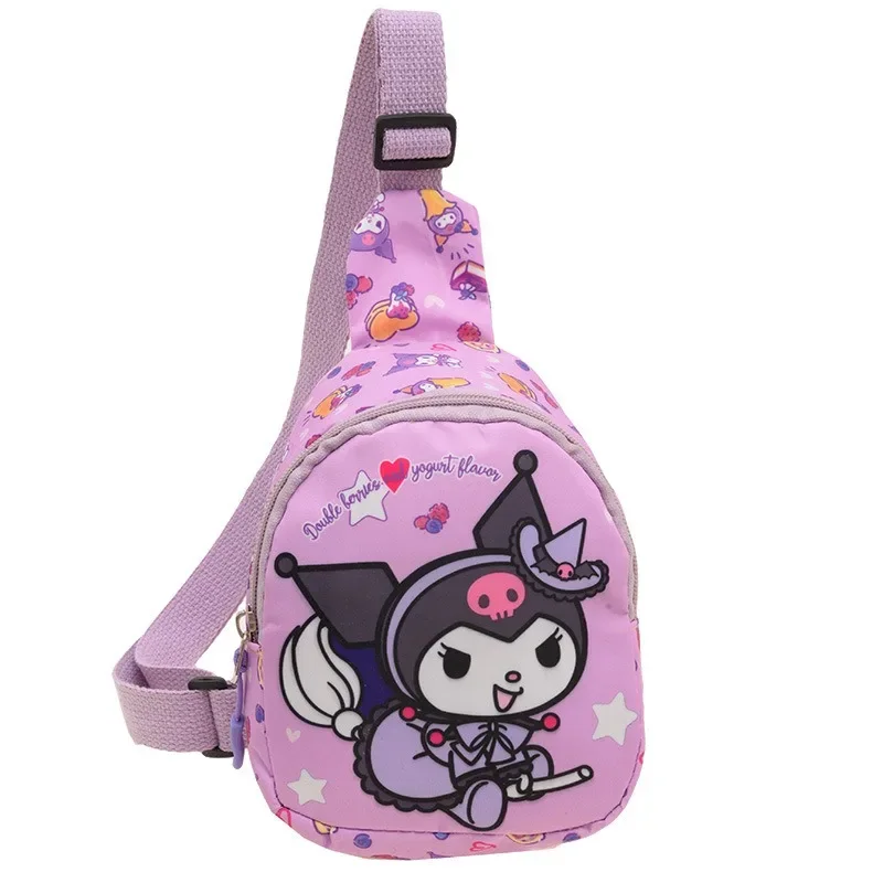 

Kawaii Sanrio Crossbody Bag Children Chest Bags Cartoon Hello Kitty Backpack Shoulder Versatile Travel Travel Pouch Fashion Girl