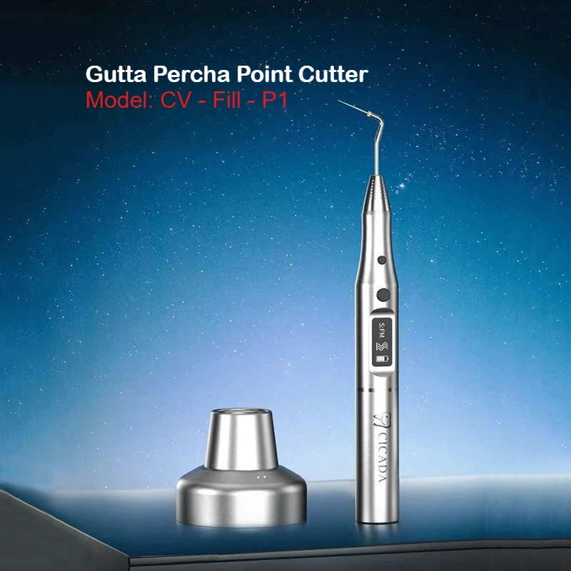 One set Dental Cordless Wireless Gutta Percha Obturation Pen Endo Heated Pen with 2 Tips Heating Dentistry Tools