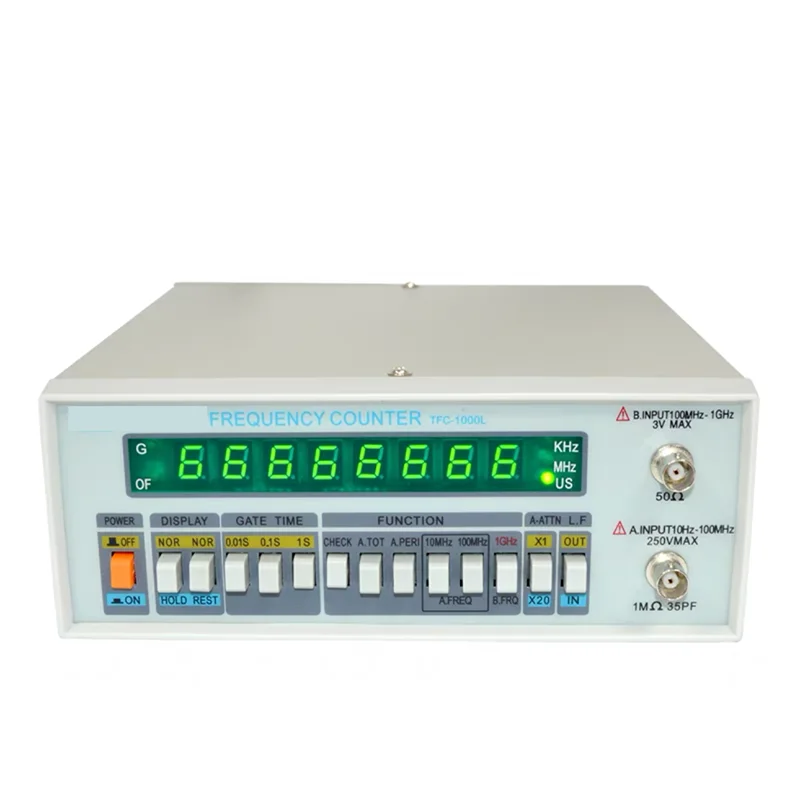 

High-resolution frequency counter TFC-2700L multi-function high-precision frequency counter 8 LED display instrument 10HZ-2.7GHZ