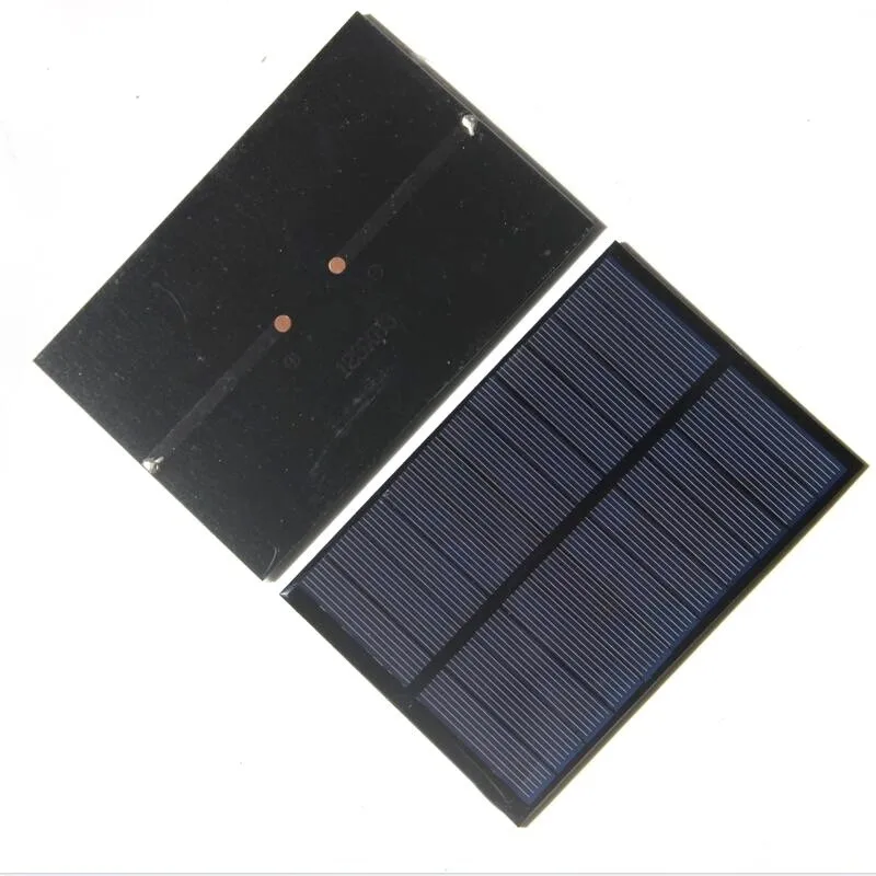 1.8W 5.5V Polykristallijne Zonnepaneel Mobiele Module Solar Charger Voor 3.7 V-5 V Batterij Systeem licht 123X83mm 5 STKS/PARTIJ