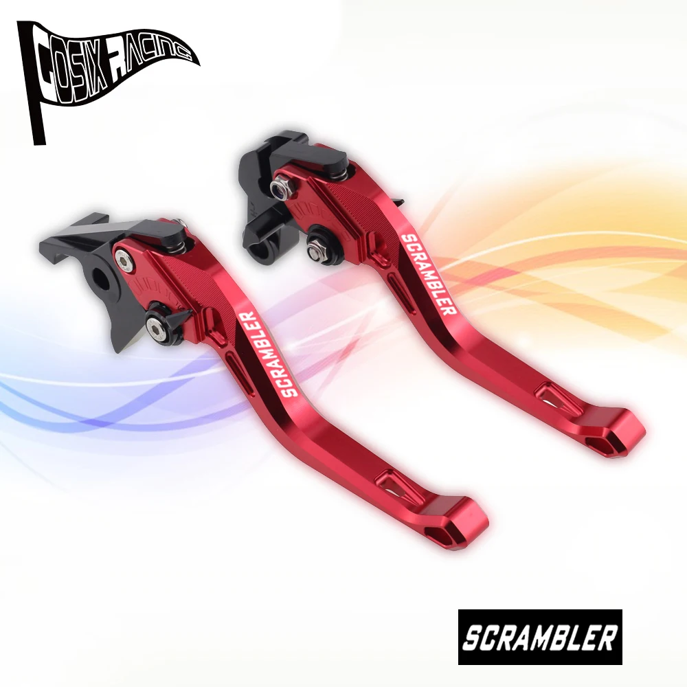 

Fit For Scrambler Cafe Racer 2017 Scrambler Cafe Racer Motorcycle CNC Accessories Short Brake Clutch Levers Adjustable Handle