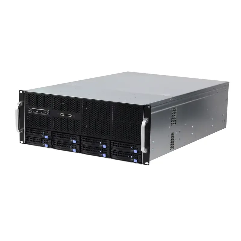 C621 Dual Chipset 4U Rack Server Supports 1st 2nd Gen Xeon Scalable 4GPU AI Deep Learning Machine 8 Bay Hot Swap 2400W PSU