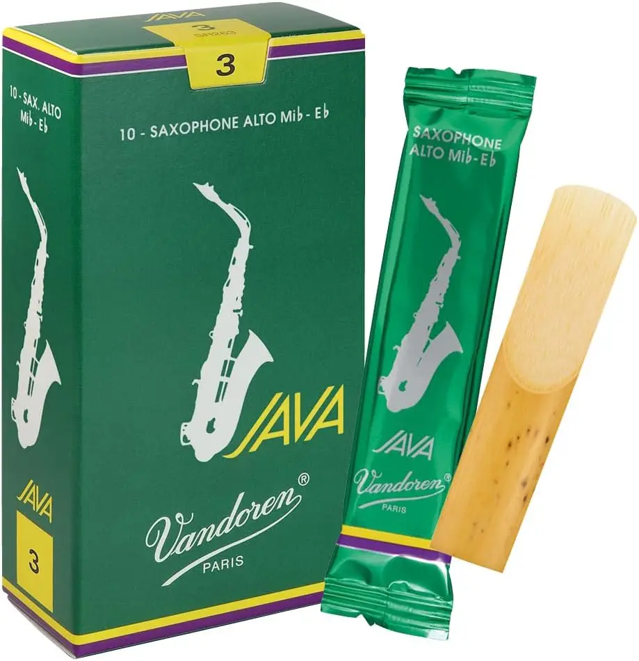 Alto Sax Reeds Strength 3, Box of 10 - Flexible & Bright Sound for Immediate Response
