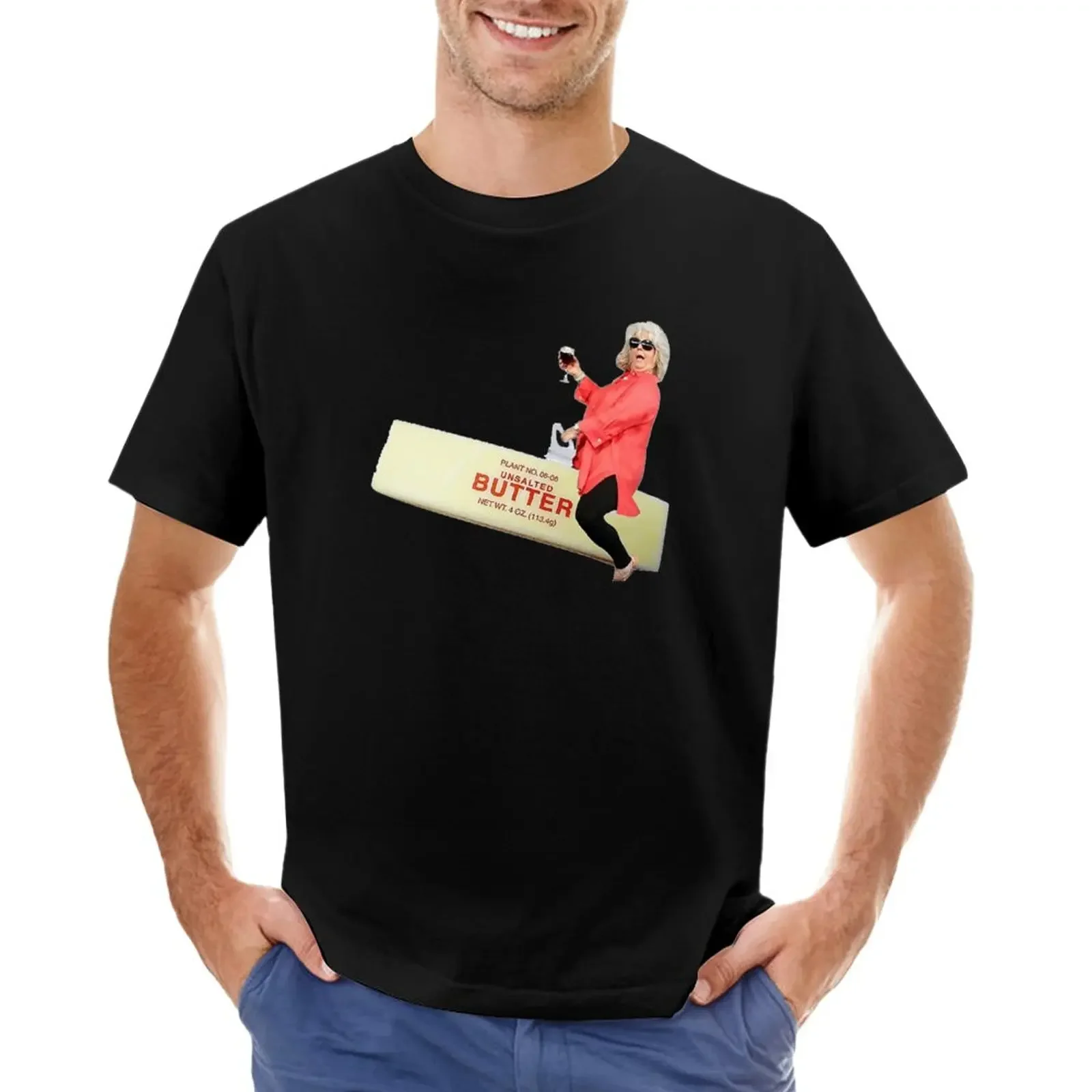 

paula deen riding butter T-Shirt for a boy korean fashion heavyweight t shirts for men