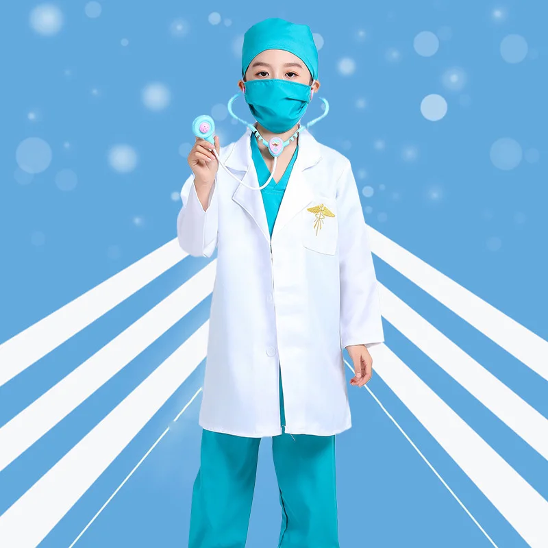 Uniform Doctors Nurses Nursing Surgical Caps Surgery Medical Uniform Medical Set Workwear Medicos Carnival Fancy Clothes