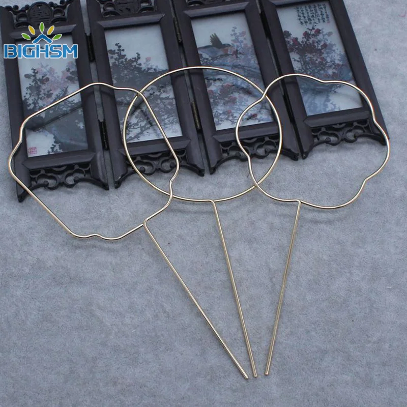 DIY Hand Fan Frame Traditional Chinese Clothing Accessories Fan Bone Skeleton For Cosplay Photo Props Wedding Holidays Decor