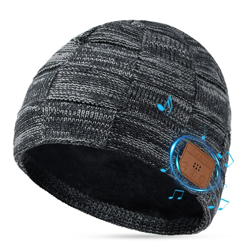 Bluetooth Music Headset Cap Binaural Speaker Rechargeable Knitted Hat Bluetooth Headset Hat