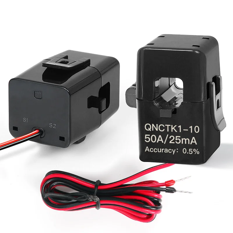 المشبك ct محول التيار QNCTK1-16 100A 50mA 50A 25mA 100A 40mA 50A 20mA مفتوح الاستشعار الحالي سبليت الأساسية محول التيار