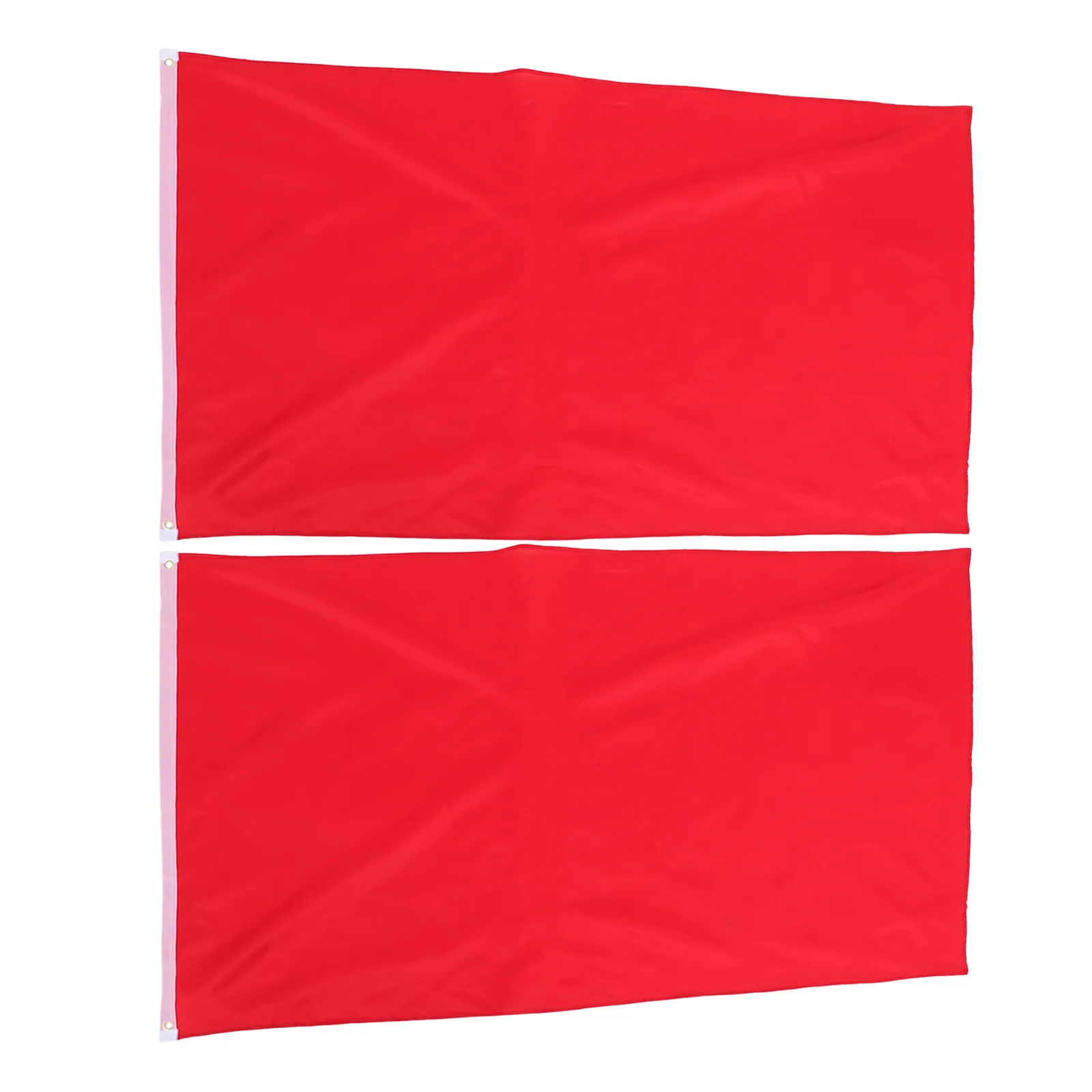 2Pcs Weather Resistant Decor Flag For Garden Decoration Party Decor Plain Polyester Color