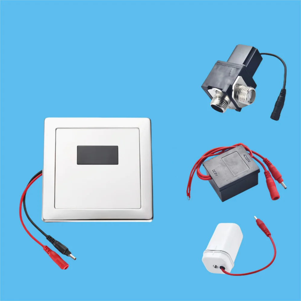 

Solenoid Valve Induction Urinal Flush Valve ,Urinal Panel With Infrared Sensor Touchless Infrared Flush Valve Accessories
