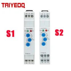 TY09-S1 S2 Multifunctional Time Relay For Industrial Equipment Lighting Equipment 16A AC/DC12-240V AC230V