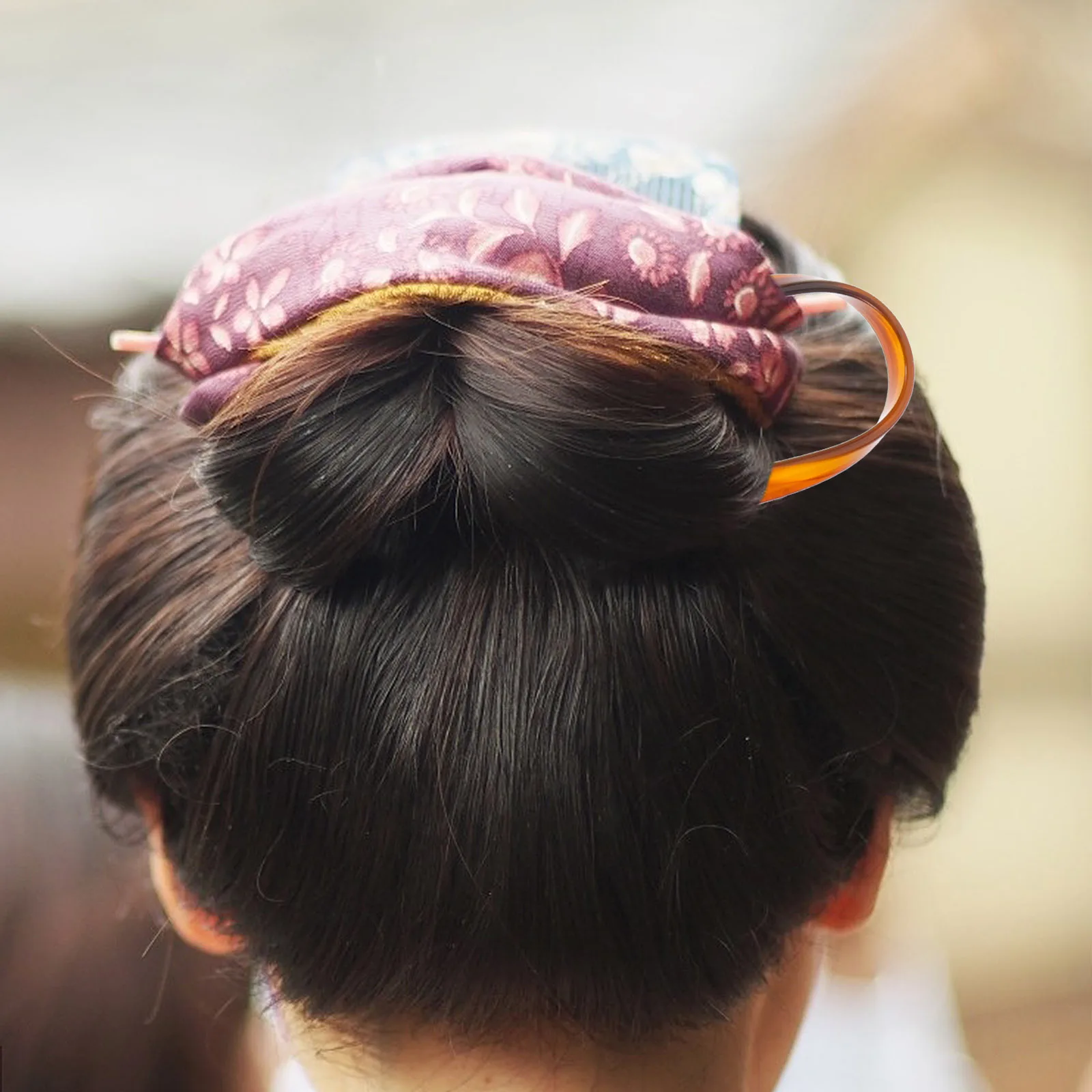 

4 Pcs Retro Hairpin Accessories Acetate Hairpins U Shaped Forks Simple Vintage French Acetic Acid Women
