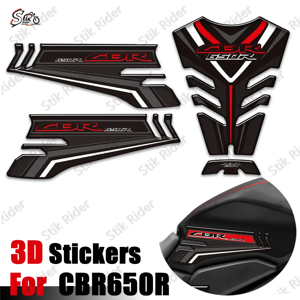 

For Honda CBR 650R CBR650R HRC Motorcycle Fuel Tank Protective Anti-slip Stickers 3D Epoxy resin Sticker