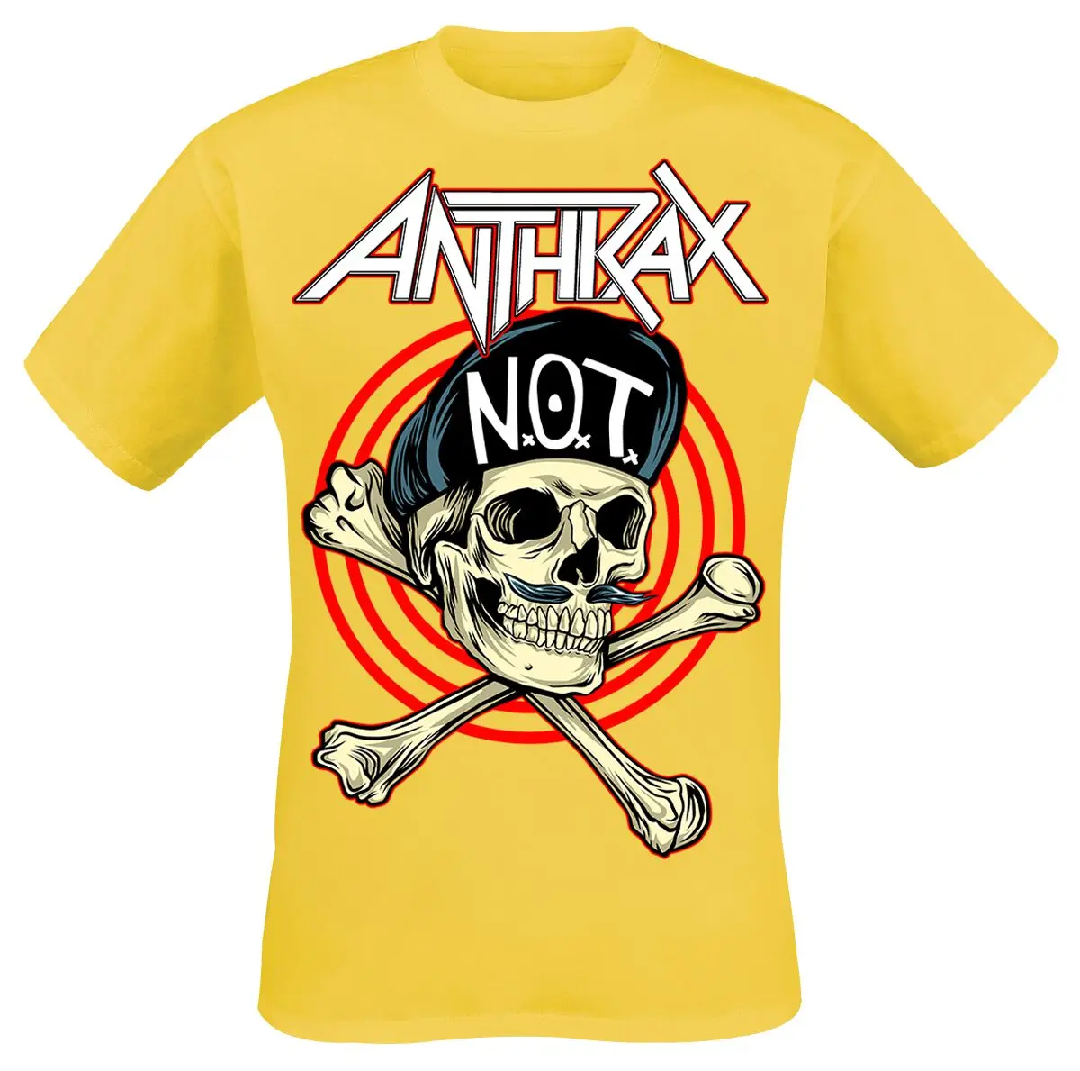 Not Man Anthrax T-Shirt für Männer und Frauen, Metal-Rock-Band-Grafik-T-Shirt, 100 % Baumwolle, Sommer-Streetwear-Top – Detail 2