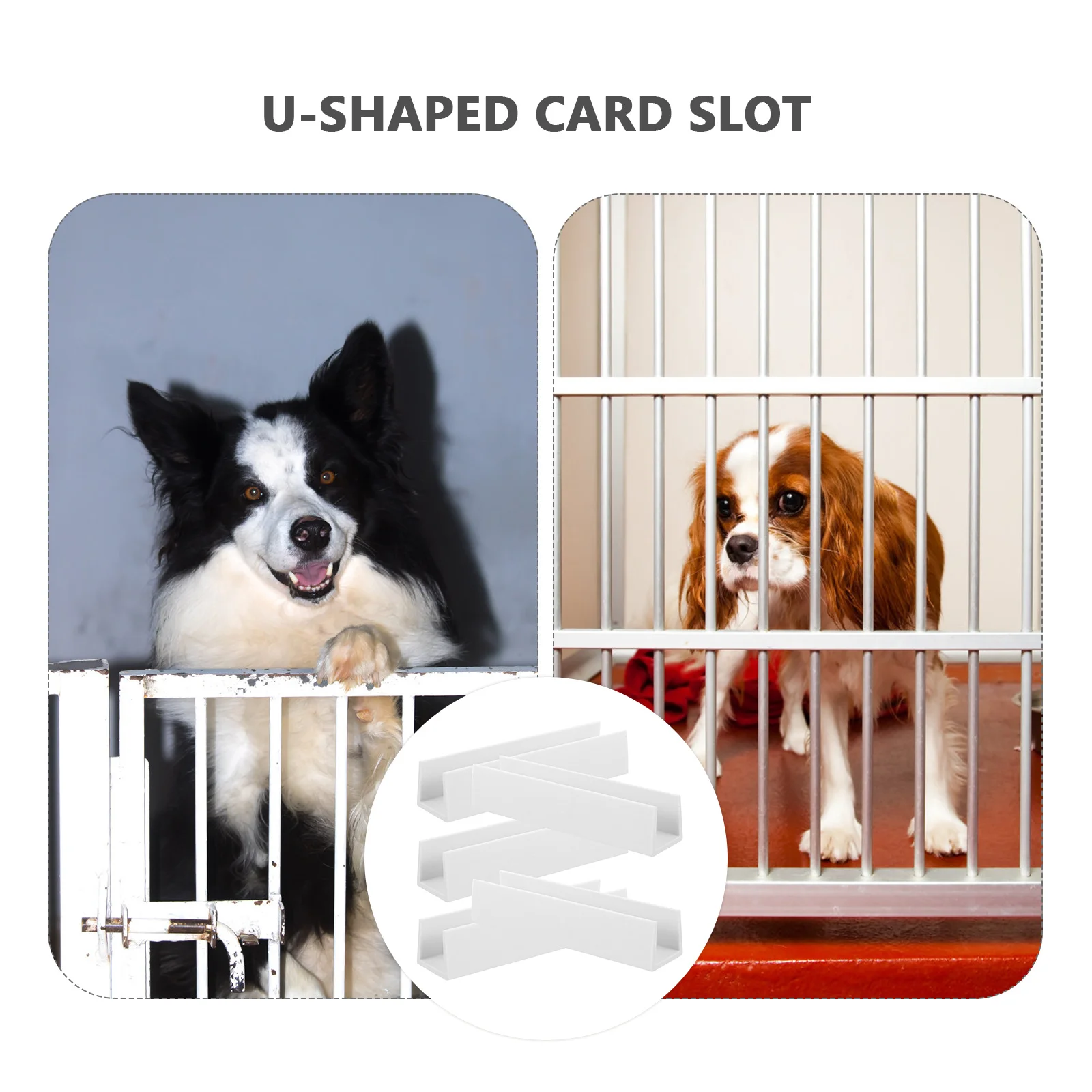 

5 шт. белые пластиковые ворота для домашних животных, армирующая форма, опорная канавка для ворот для собак, стабильность защиты от детей