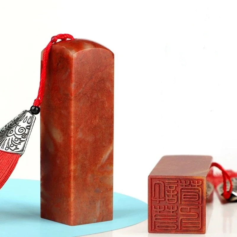 

Shoushan Stone Customized Name Stamps Seal Qingtian Stone Portable Chinese Calligraphy Painting Private Engraving Seals Stamp