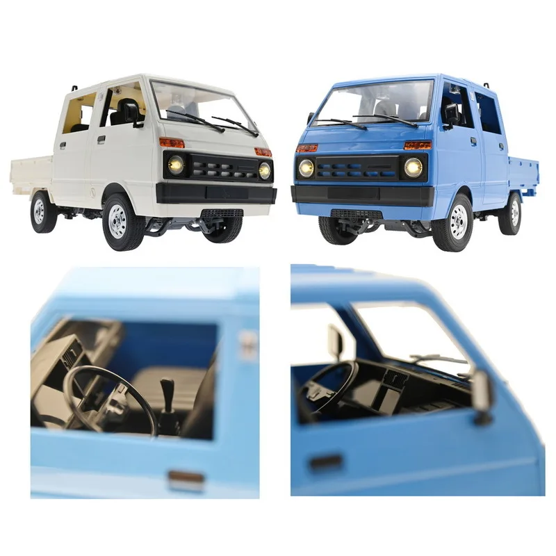 Wpl Naga Nakal 1:10 Skala Penuh T110 Penggerak Belakang Kartu Kargo Baris Ganda Model Mainan Mobil Remote Control Hadiah Anak-anak