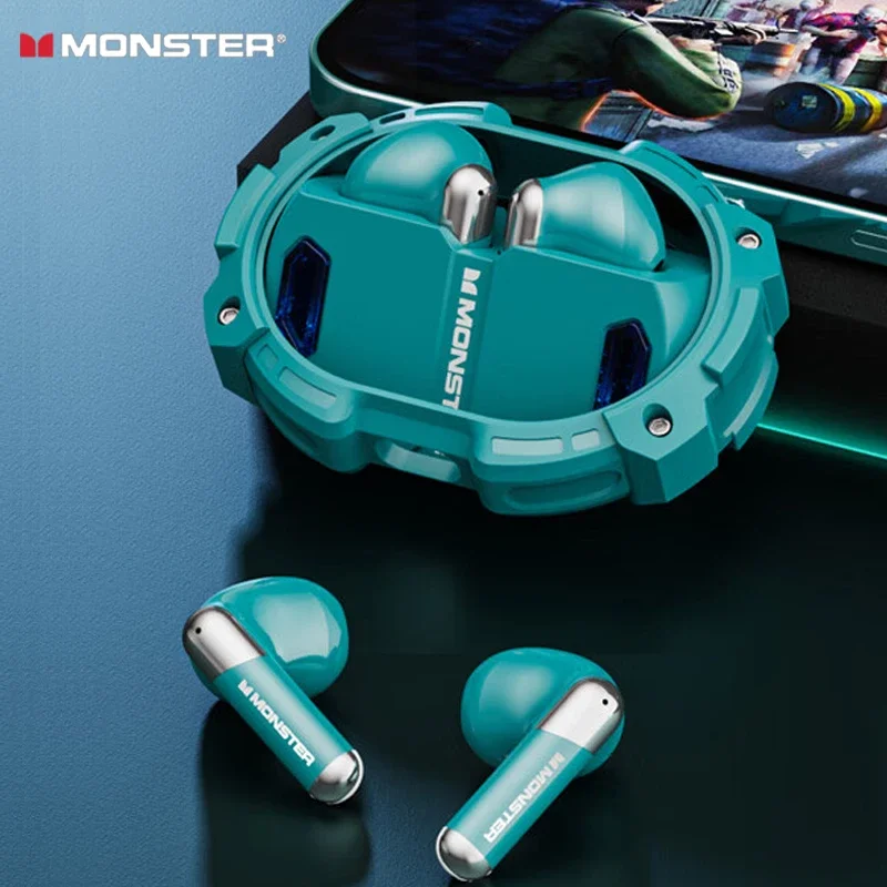 

Original Monster XKT10 Pro Bluetooth V5.2 True Wireless Bluetooth Earphone Low Latency Sport Headphone Gaming Earbuds