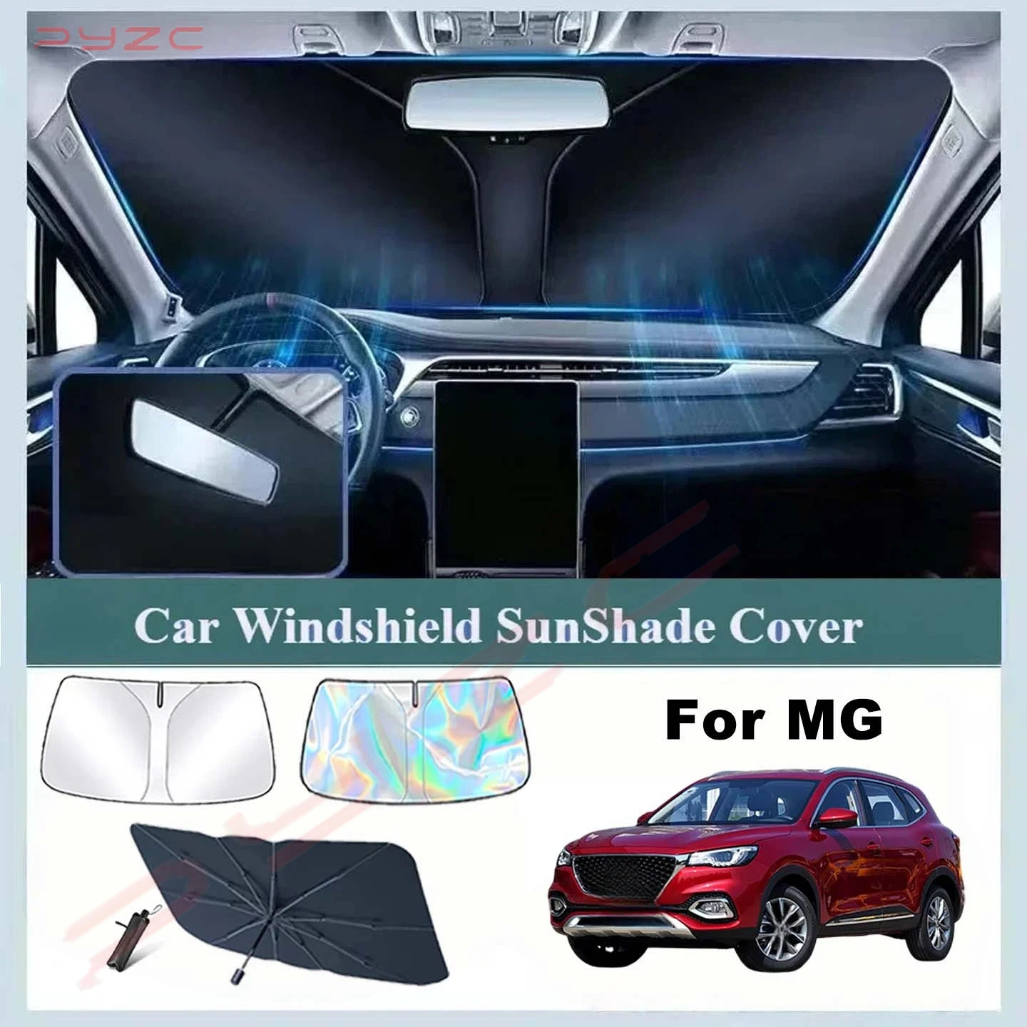 Car Windshield Sun Shade For MG HS EHS PHEV 2018 2019 2021 2022 2023 Accessories Reflector Sunshade Offers Protection